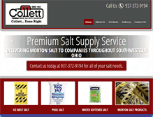 Tablet Screenshot of collettsaltsupply.com